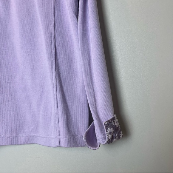 Orvis Quarter Zip Lavender Pull Over - Picture 4 of 10